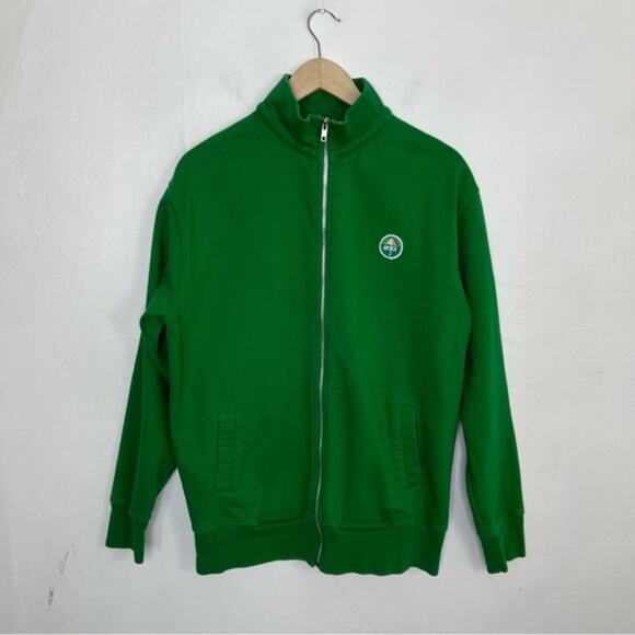 Vintage Enjoi Umbrella Logo Full Zip Green Skateboard Sweatshirt Size Large - Picture 1 of 11